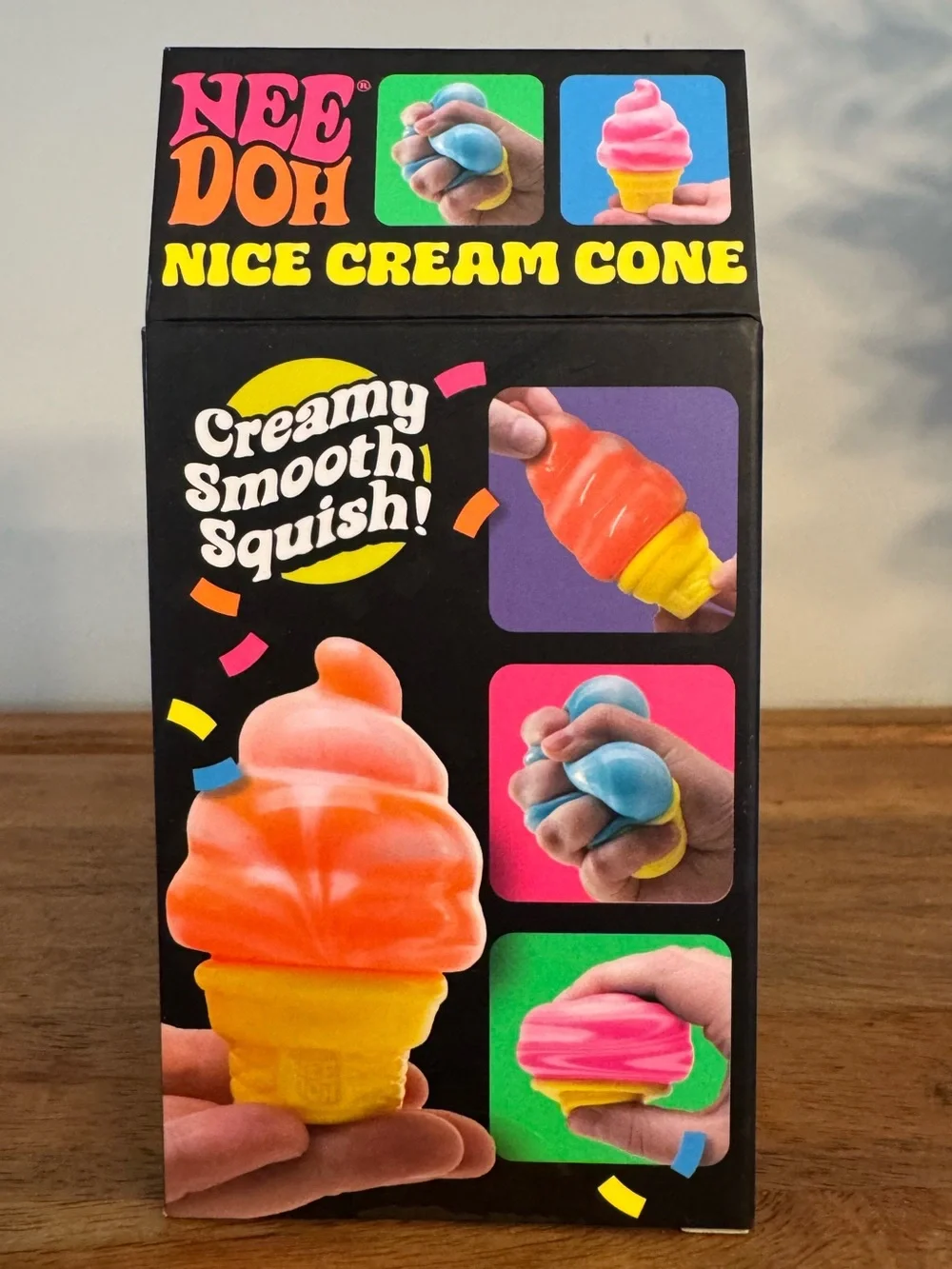 NeeDoh Pink Nice Ice Cream Cone...Squishy Toy